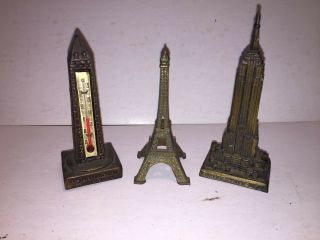 Washington Monument Thermometer Eiffel Tower & Empire State Building Souvenirs