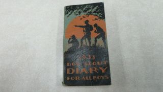 Vintage Boy Scout Diary 1933 For All Boys Some Pencil 21st Ed.