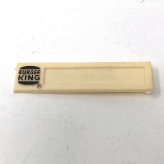 Vintage Burger King Employee Name Tag Badge Plastic Have It Your Way