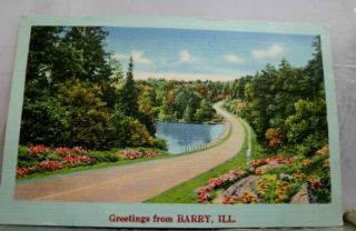 Illinois Il Barry Postcard Old Vintage Card View Standard Souvenir Postal Post
