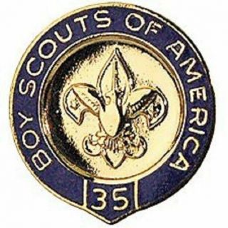 Boy Scouts Of America Bsa Official 35 Year Veteran Pin Oa Jamboree Camp Trading