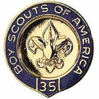 BOY SCOUTS OF AMERICA BSA OFFICIAL 35 YEAR VETERAN PIN OA JAMBOREE CAMP TRADING 2