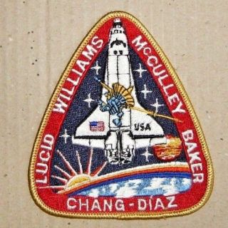 Nasa Space Shuttle Patch - Lucid/williams/mcculley/baker/chang - Diaz
