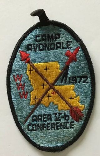 Camp Avondale 1972 Www Area V - B Conference Boy Scout Badge