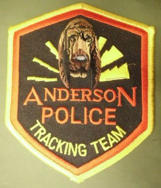 Anderson Police Tracking Team Patch Sc South Carolina Canine K - 9 Dog Squad