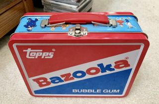 Bazooka Bubble Gum Collectible Metal Tin Lunch Box Topps Bazooka Joe
