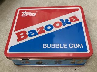 BAZOOKA BUBBLE GUM Collectible Metal Tin Lunch Box Topps Bazooka Joe 2