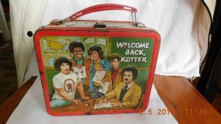 Vintage Aladdin 1977 Welcome Back Kotter,  Metal Lunch Box.  Made In Usa.