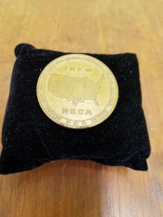 Vintage Ibew Neca Challenge Coin Medallion Ohn 