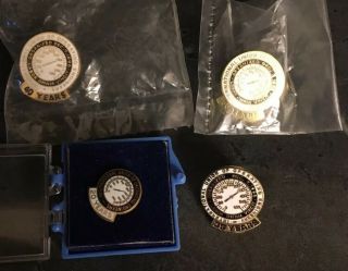 International Union Of Operating Engineers Service Pins 20,  35,  40,  50 Years