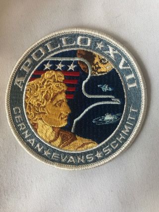 Vintage Apollo 17 Mission Patch Lion Brothers Hallmarked 4 " Nasa Astronaut Space