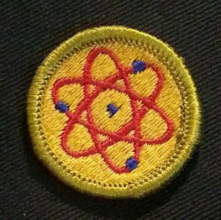 Bsa Atomic Energy Merit Badge Type G Cloth Back 1961 1971 A01112