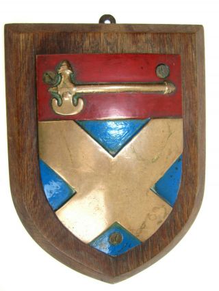 Scottish Coat Of Arms - Cast Bronze Shield - Very Heavy