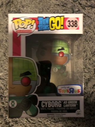 Funko Pop Teen Titans Go Cyborg As Green Lantern [toys R Us Exclusive]