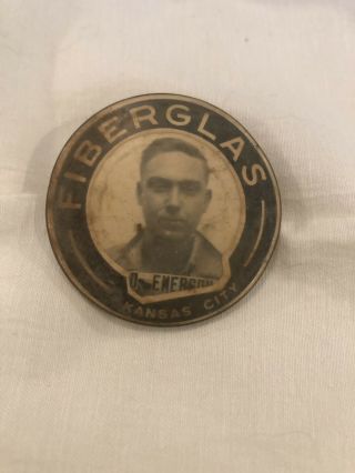 Vintage Fiberglas Company Employee Badge Kansas City;