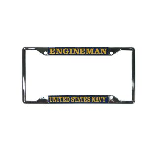 Us Navy Engineman Enlisted Rating Insignia License Plate Frame