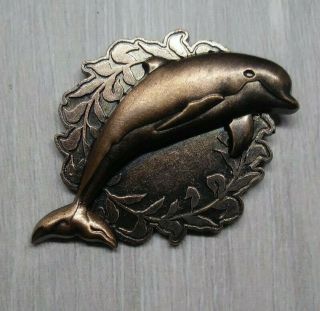 Sea World Busch Gardens 2019 Pin Trading Bronze 3d Dolphin Ambassador Pin