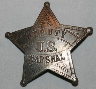 Deputy Us Marshal Gunsmoke Tombstone Old West Western Star Badge