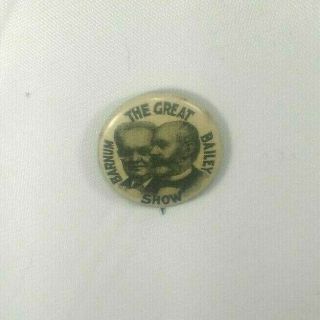 Vintage The Great Barnum & Bailey Show Button Pinback