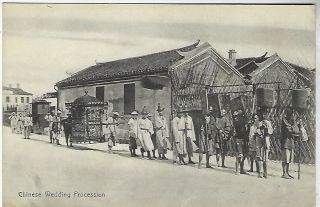 China 1900s Chinese Wedding Procession By Sternberg Of Hong Kong