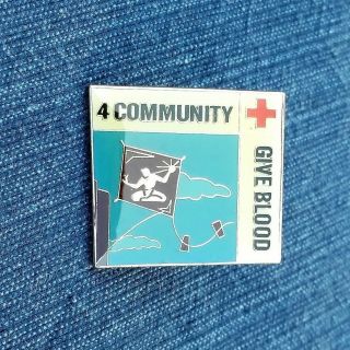 American Red Cross Give Blood 4 Community Spirit Of Detroit Kite Pin Tie Tack