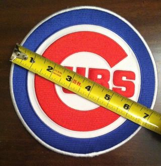Chicago Cubs Patch 7 " Diameter Large Size Cubs Patch Chicago Cubs Jersey Patch