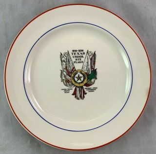 1936 Texas Centennial Dallas World Fair Pottery Small Plate