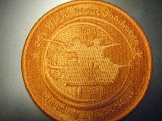 2019 World Scout Jamboree Shooting Sports Staff Commemorative Orange Patch