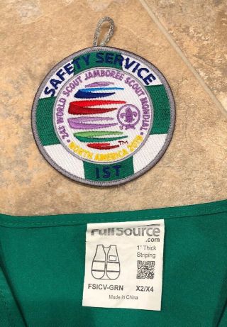 Boy Scout 2019 World Jamboree Safety Service IST Patch And Uniform Vest - Rare. 2