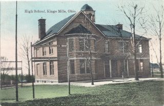 Kings Mills,  Cincinnati,  Oh: 1910: View Of The Local High School