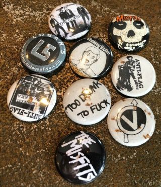 Punk Rock Pin Ramones Misfits Dead Kennedys Dropkick Murphys The Clash Business 2