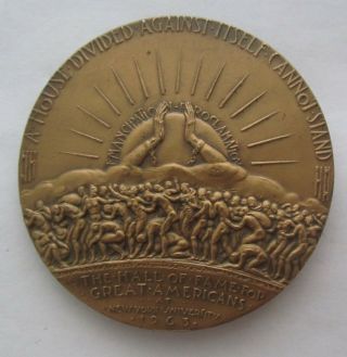 Vintage 1963 President Abraham Lincoln Emancipation Proclamation Bronze Coin