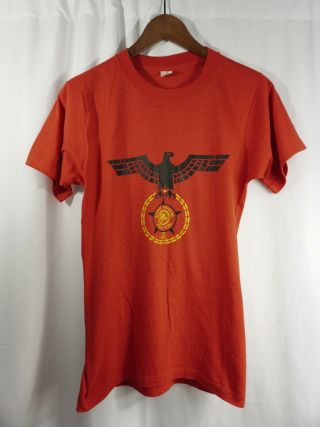 Vintage 70s German American Police Association T Shirt - Medium Chicago Gapa