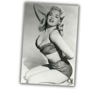 Photo Vintage Pin - Up Classic Retro Girl Sexy Jayne Mansfield Size " 4 X 6 " Inch P