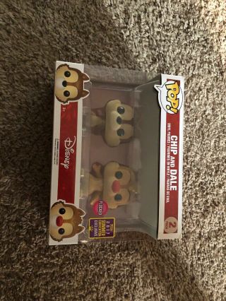 Disneys Chip And Dale Flocked Funko Pop