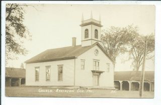 Atkinson Me Maine Rppc Postcard Church