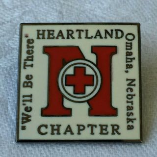 American Red Cross Pin Heartland Chapter Omaha Nebraska We 