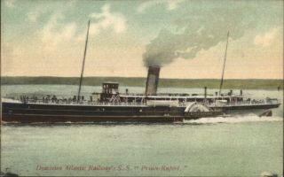 Nova Scotia - Steamer Ss Prince Rupert Dominion Atlantic Railway Postcard