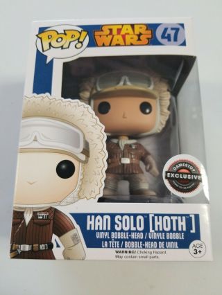 Han Solo Hoth Star Wars 47 Gamestop Exclusive Funko Pop Vinyl Figure