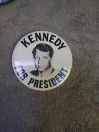 Vintage 1968 President Robert F.  Kennedy Campaign Pinback Button