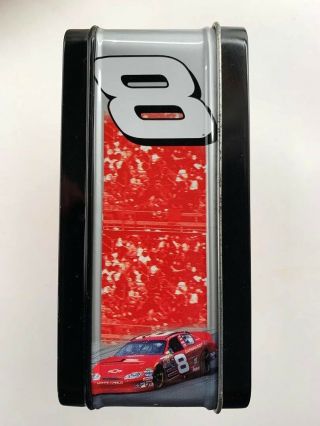 NASCAR DALE EARNHARDT JR.  8 TIN LUNCH BOX TIN BOX COMPANY RACE STOCK CAR 4