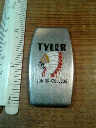 Tyler Junior College Zippo Pocket Knife In Good Apache 