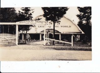 Old Photo Portland Oregon Apostolic Faith Camp Ground C.  1930s Postcard Size