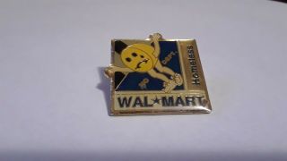Rare Walmart Lapel Pin No Department Homeless Wal - Mart Pinback