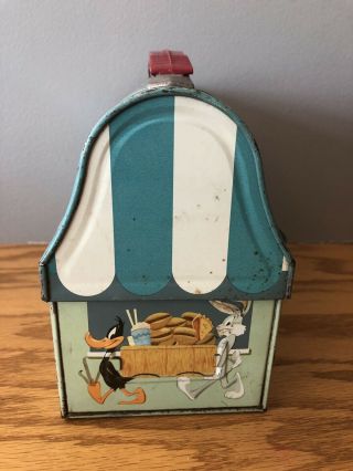 Vintage 1959 Porky ' s Lunch Wagon Bugs Bunny Daffy Thermos Lunch Box Loony Tunes 3