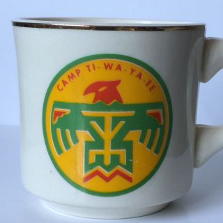 Vtg Bsa Camp Ti - Wa - Ya - Ee Tiwayaee Thunderbird Holland Ny Coffee Cup Mug