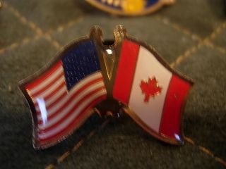 America Canada Friendship Flag Hat Lapel Pin Hp0151