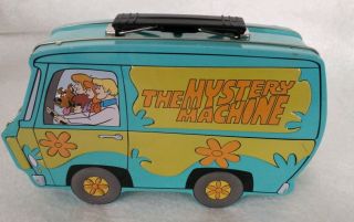 Scooby Doo The Mystery Machine Lunch Box Embossed Metal Hanna Barbera 2000