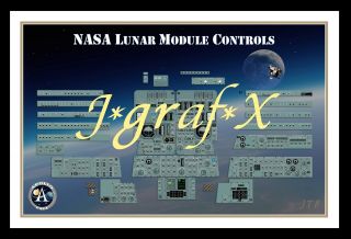 Nasa Apollo Lunar Module Controls Armstrong Aldrin - Cool Poster