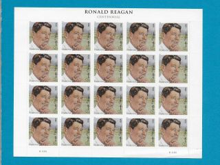 Ronald Reagan Forever Stamps.  Sheet Of 20 Stamps
